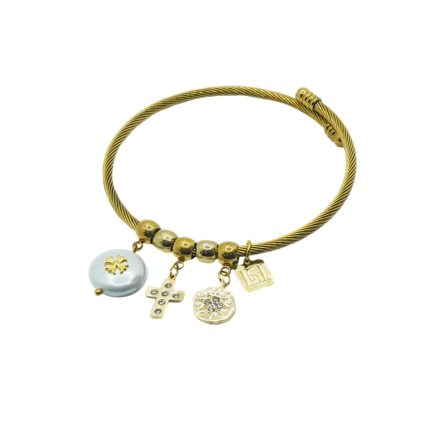 Pulsera Charms Dorada