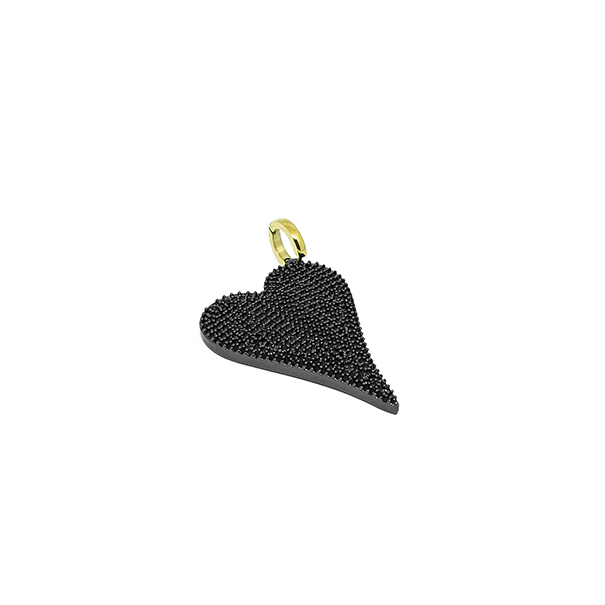 CUORE PAVE DETALLE NEGRO