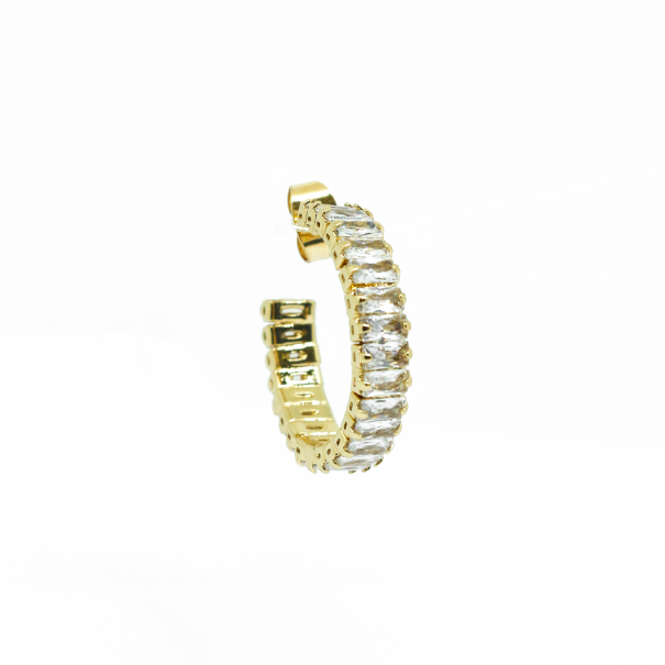 Pendientes Aro Baguettes