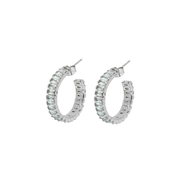 Pendientes Aro Baguettes