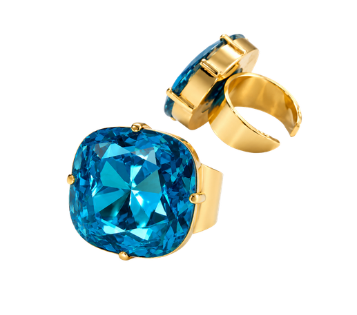 Anillo Troya Aqua Peonia