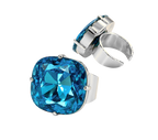 Anillo Troya Aqua Peonia