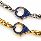 Collar Azul Royal Pavé