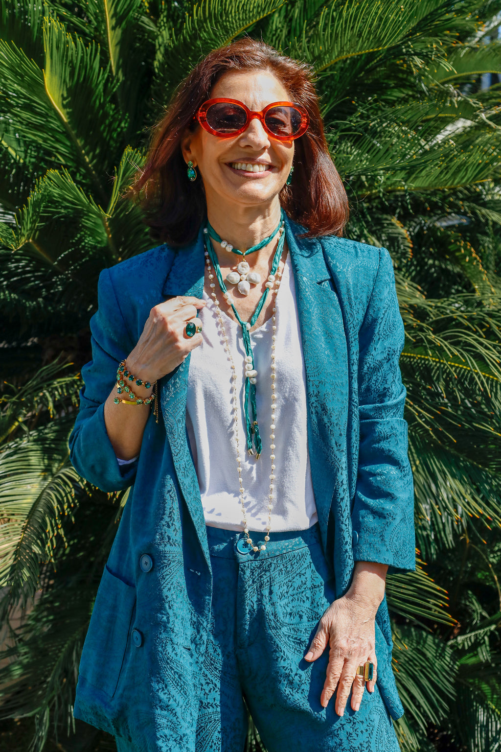 Cruz Rodas con Perla Natural