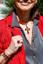 Anillo Bellagio Rojo