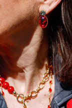 Pendiente Bellagio Rojo