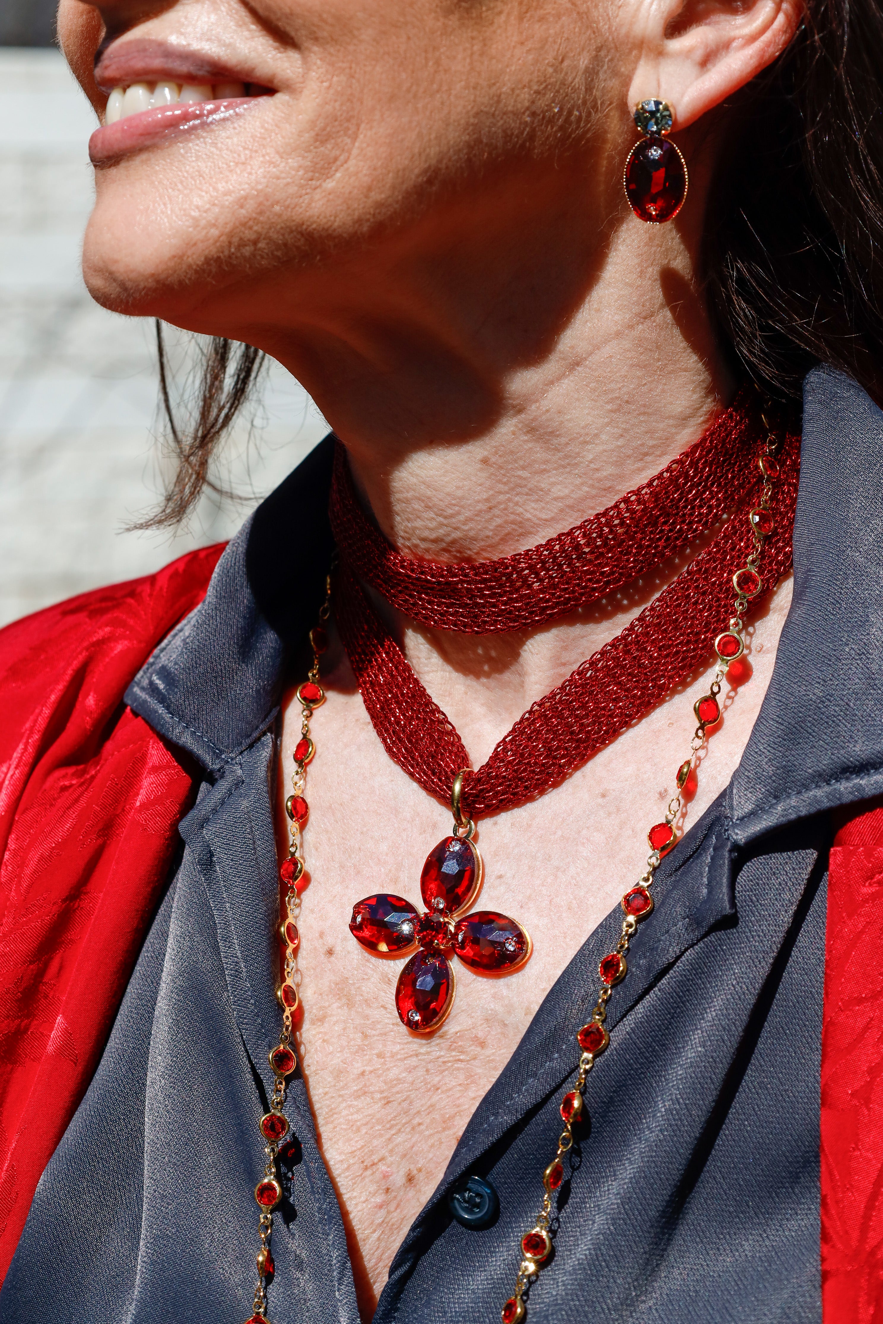 Malla Plana Rojo