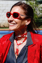 Collar Seda Rojo de Sari