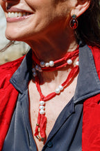 Collar Seda Rojo de Sari
