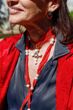 Collar Seda Rojo de Sari