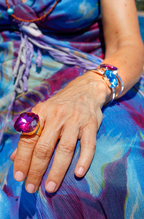 Anillo Troya Aqua Peonia
