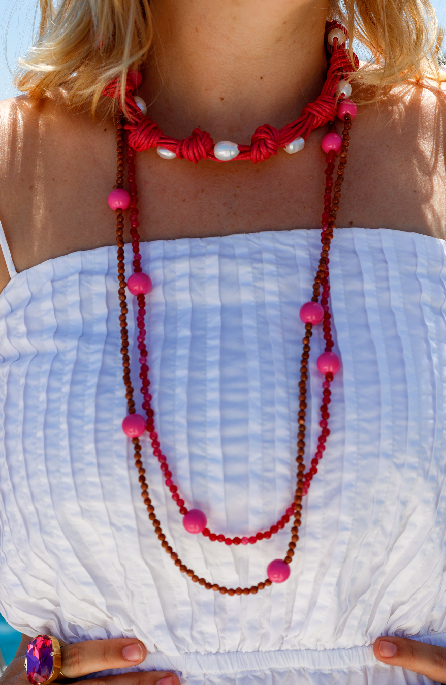 Combo: Collares Esferas Aqua Peonia
