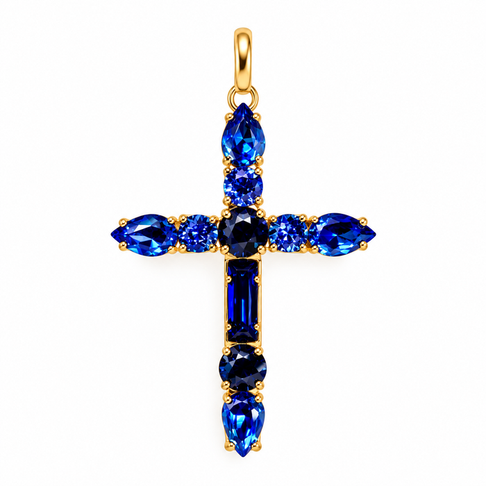 Cruz Gaudí con Cristal de Swarovski®