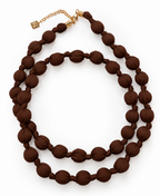 Collar de Esferas Anudadas de Tela