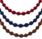 Collar de Esferas Anudadas de Tela
