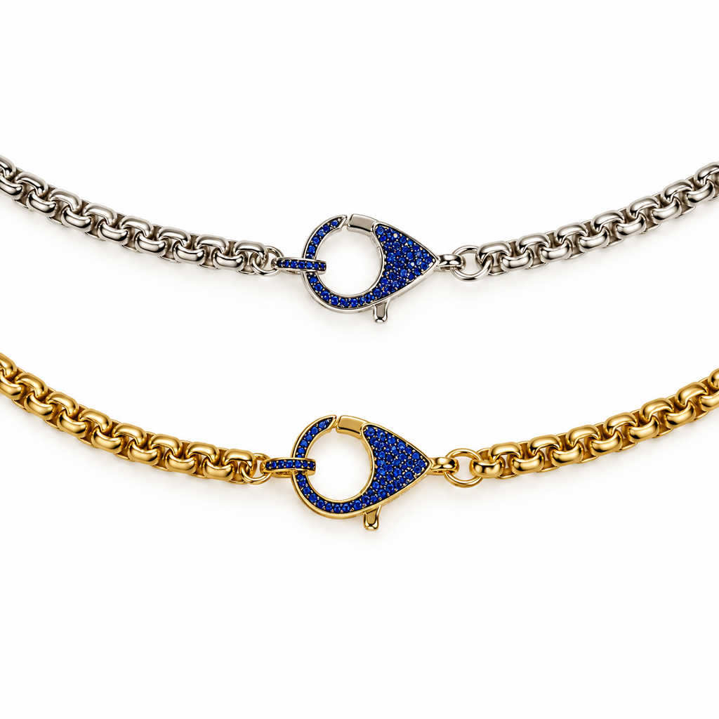 Collar Azul Royal Pavé