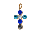 Cruz Multicolor con Cristal Swarovski®