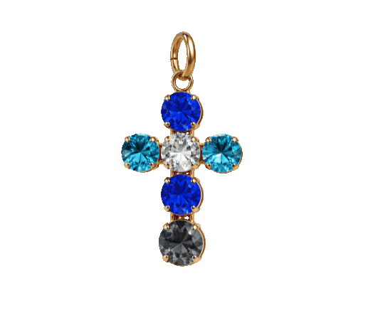Cruz Multicolor con Cristal Swarovski®