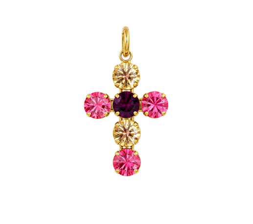 Cruz Multicolor con Cristal Swarovski®