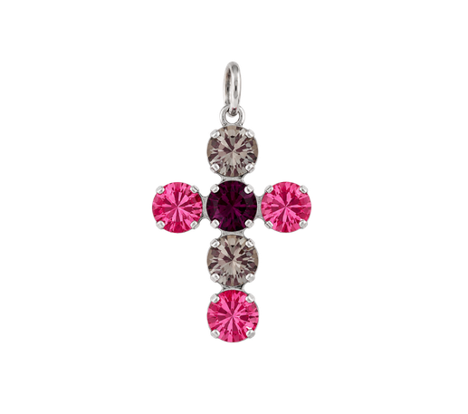 Cruz Multicolor con Cristal Swarovski®