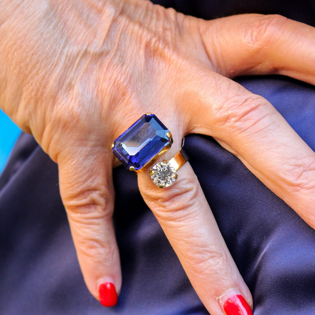 Anillo Gemelli con Cristal de Swarovski®