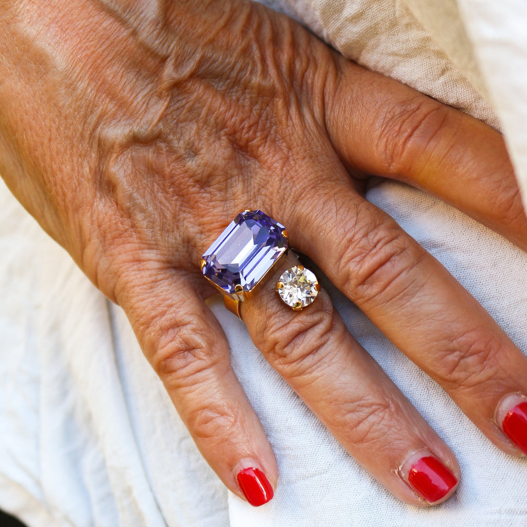 Anillo Gemelli con Cristal de Swarovski®