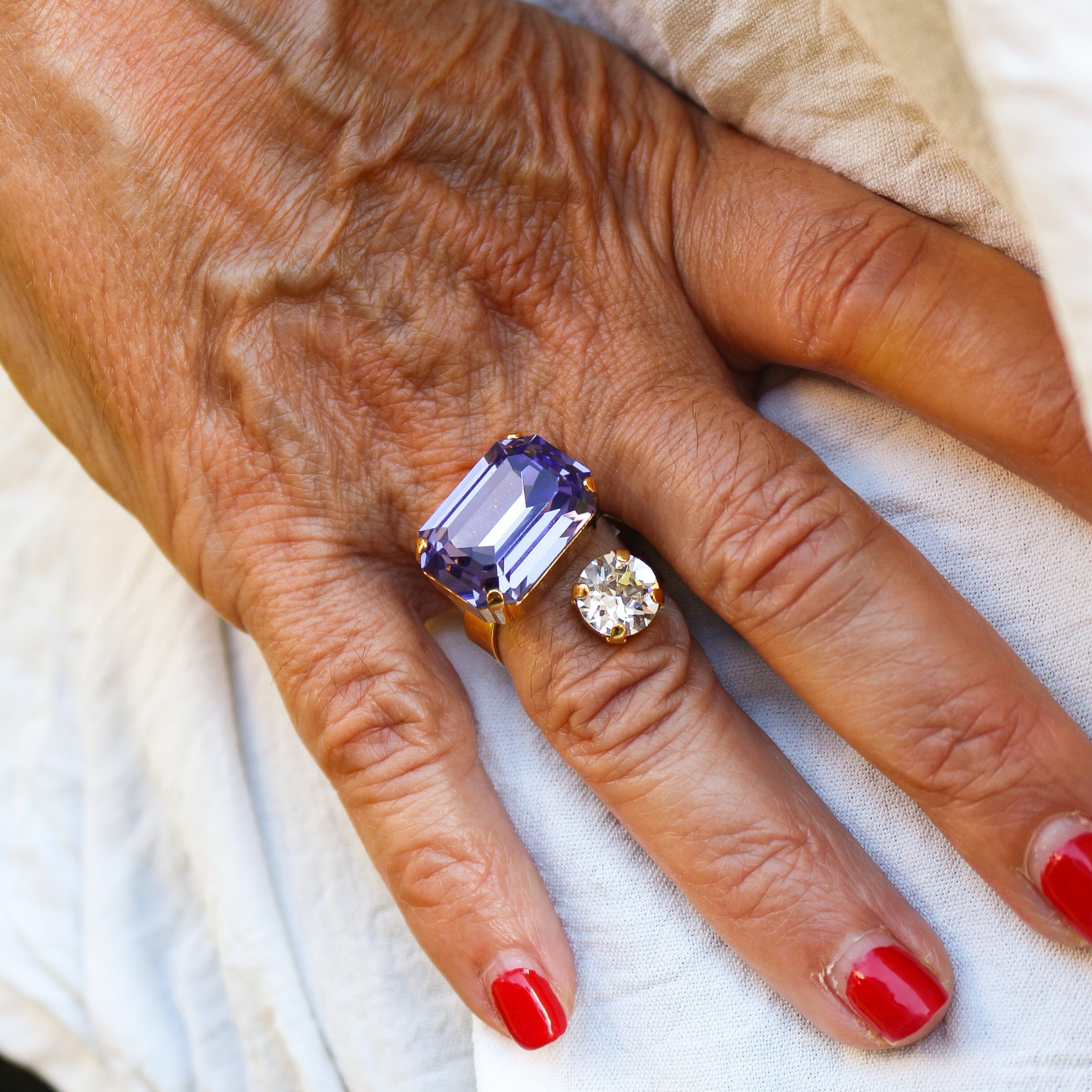 Anillo Gemelli con Cristal de Swarovski®