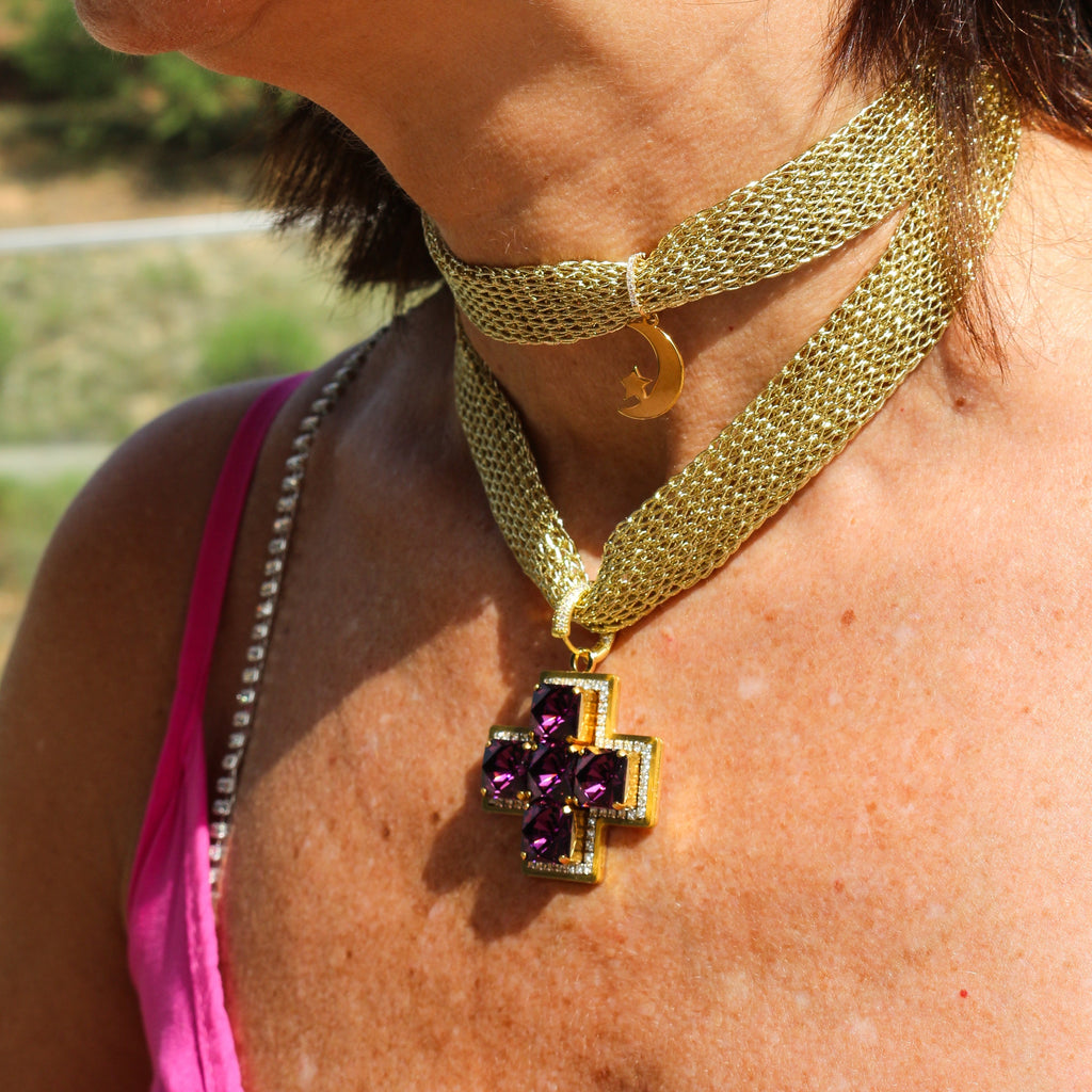 Cruz Afrodita Cristal de Swarovski®