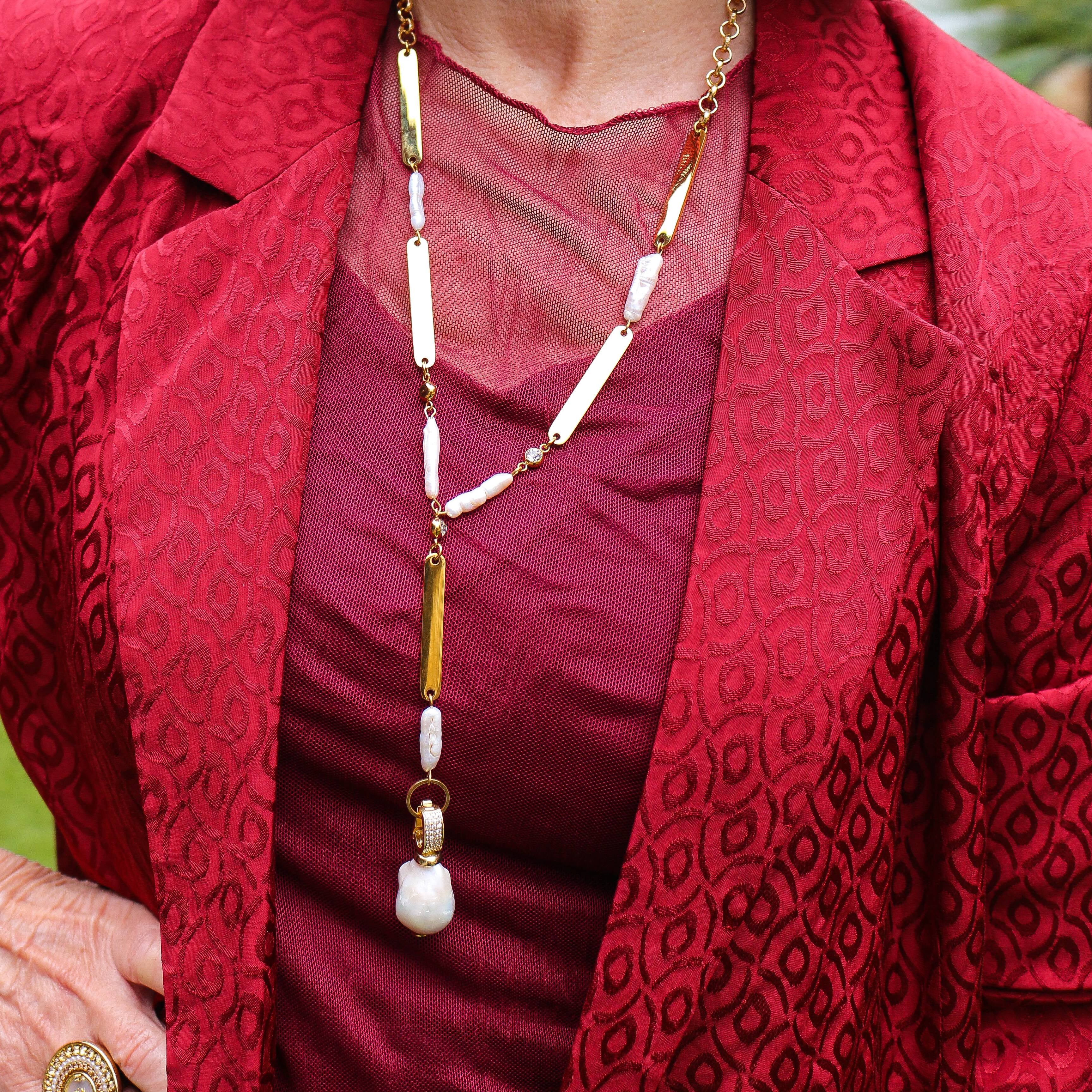 XL Baroque Pearl Pendant