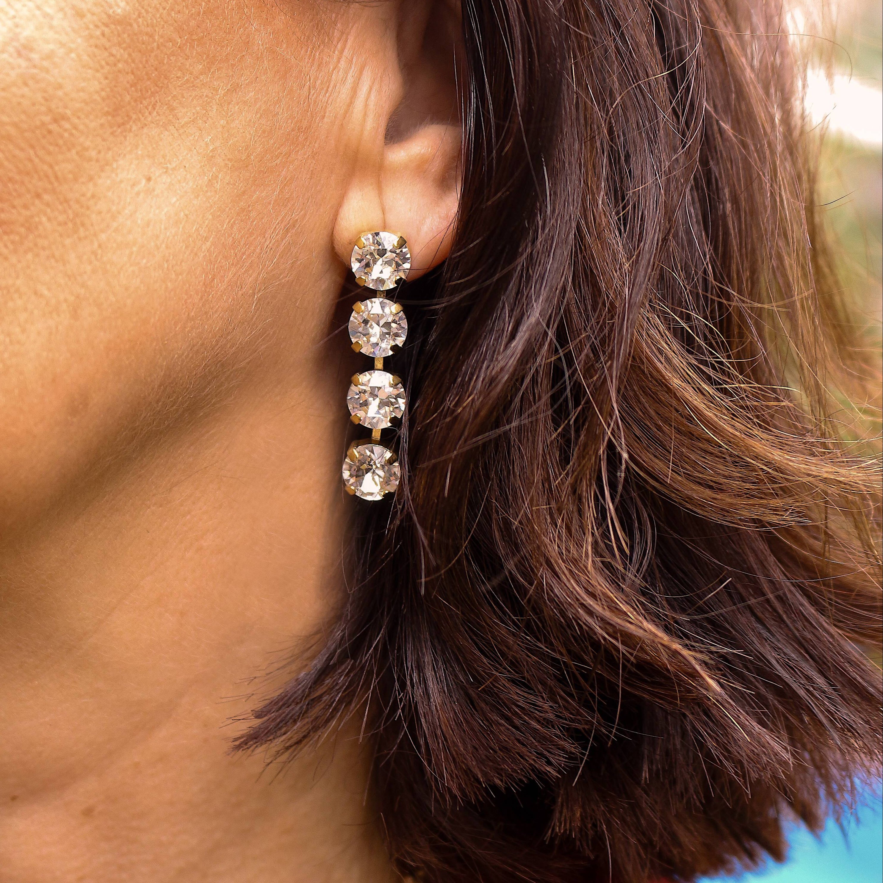 Athena Earrings with Swarovski® Crystal