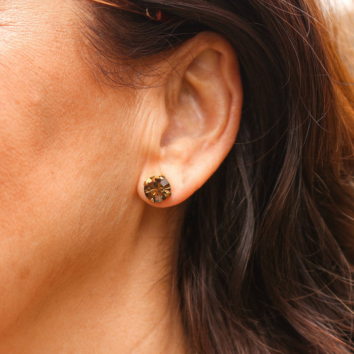 Pendientes Botón Cristal de Swarovski®