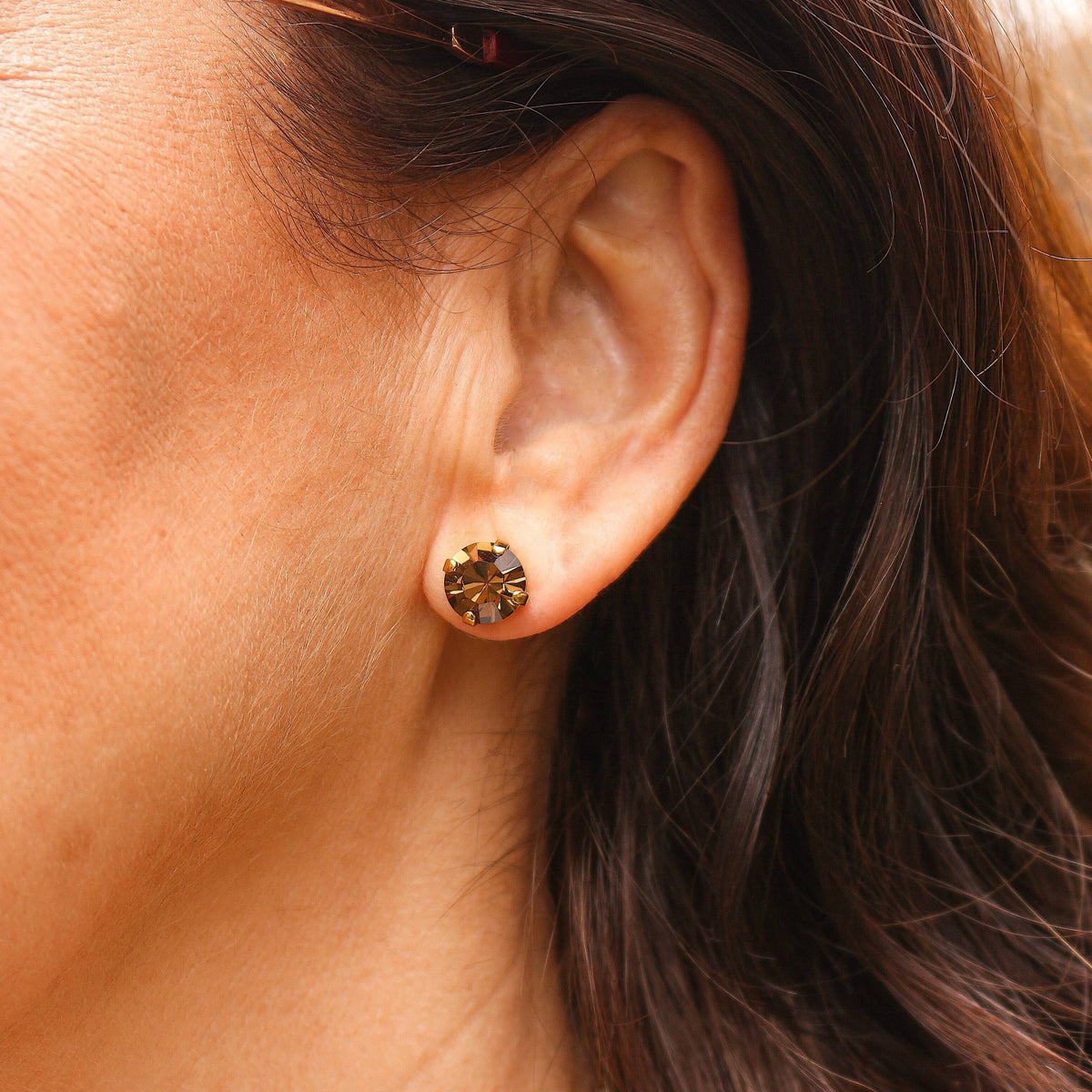 Pendientes Botón Cristal de Swarovski®