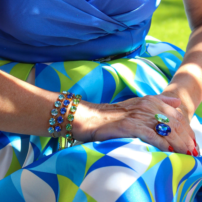 Anillo Alberobello Azul Aguamarina