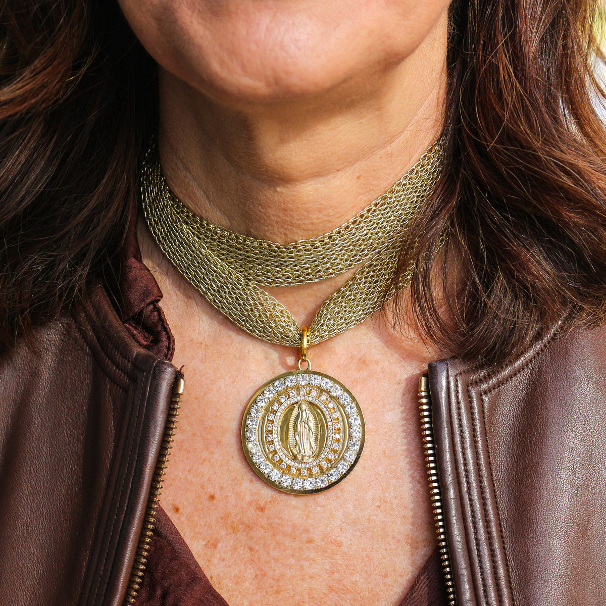 Madonna d'Argento Orbit Pendant