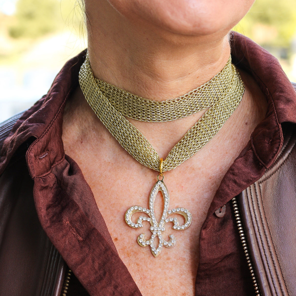 Colgante Flor de Lis