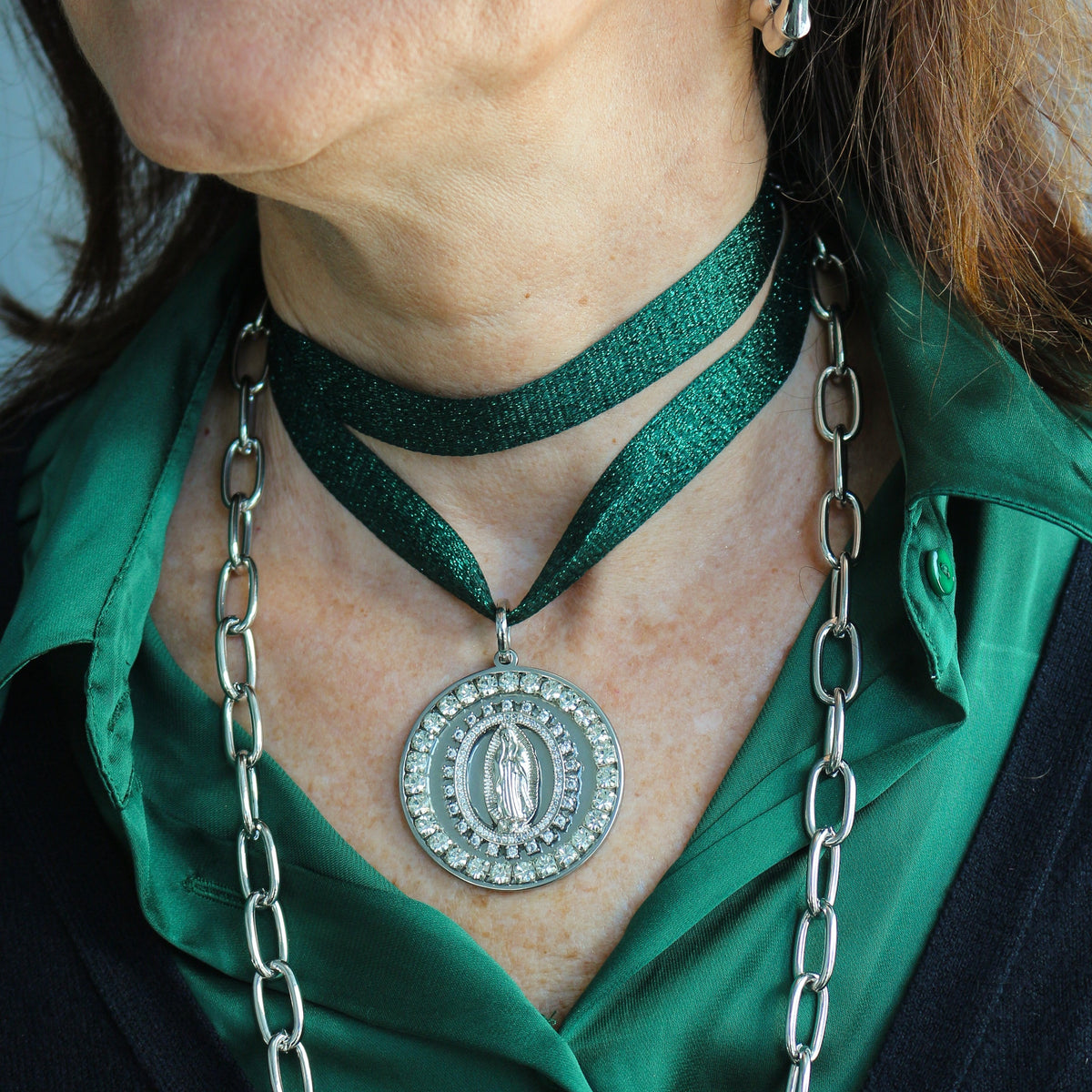 Madonna d'Argento Orbit Pendant