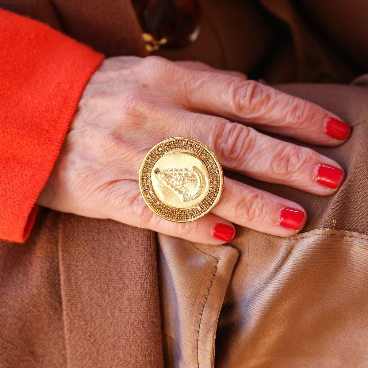 Anillo Madonna Strass