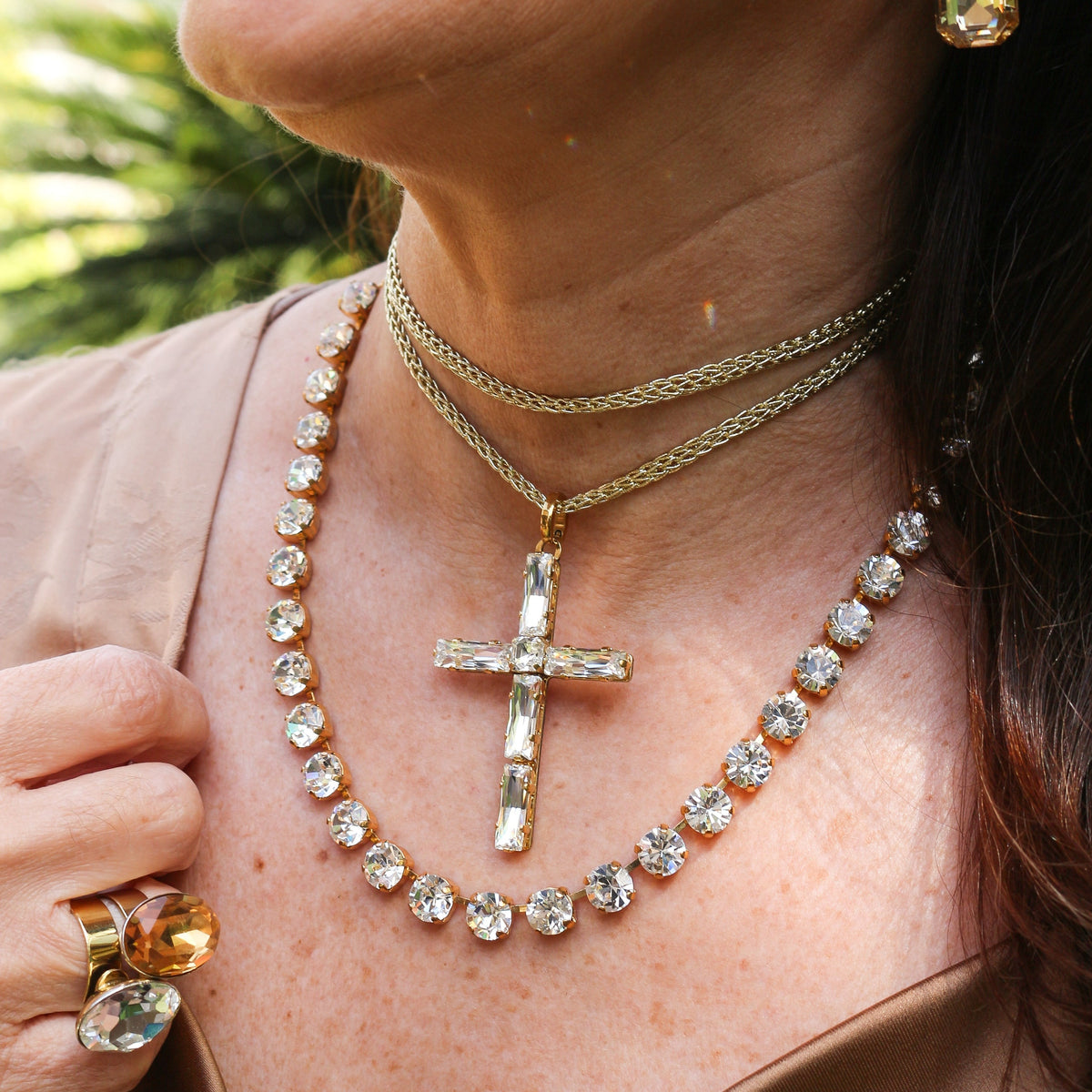 Cruz Art Deco Cristal de Swarovski®