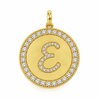 Rhinestone Initial Medal (Customization)