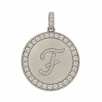 Rhinestone Initial Medal (Customization)