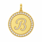 Rhinestone Initial Medal (Customization)