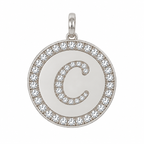 Rhinestone Initial Medal (Customization)