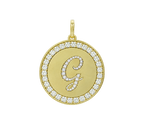 Rhinestone Initial Medal (Customization)