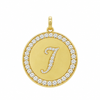 Rhinestone Initial Medal (Customization)