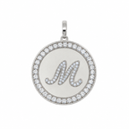 Rhinestone Initial Medal (Customization)