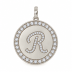 Rhinestone Initial Medal (Customization)