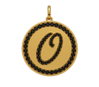Rhinestone Initial Medal (Customization)