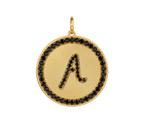 Rhinestone Initial Medal (Customization)