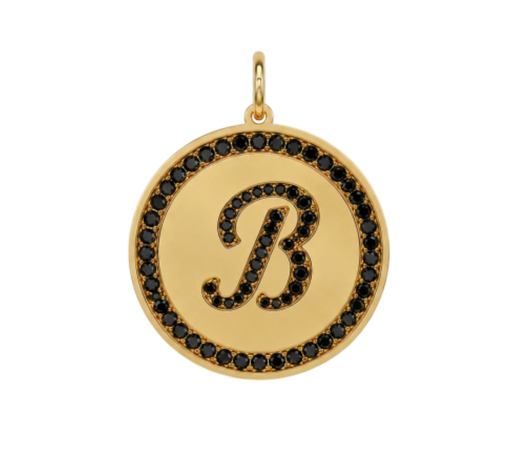Rhinestone Initial Medal (Customization)
