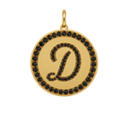 Rhinestone Initial Medal (Customization)